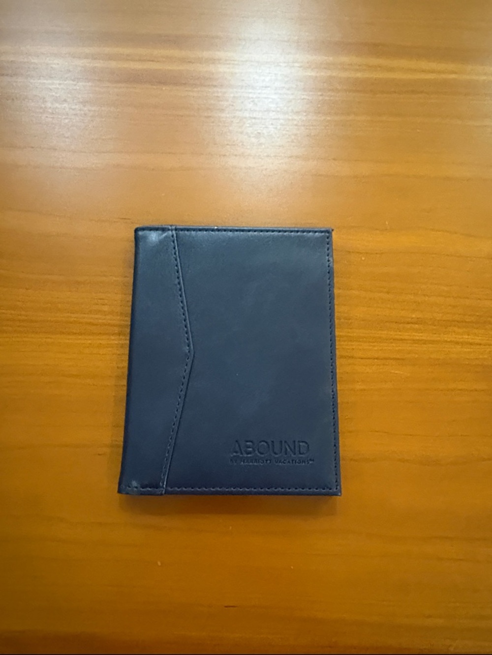 Abound black Leather Travel Card & Passport Holder NEW. Men and women can use.